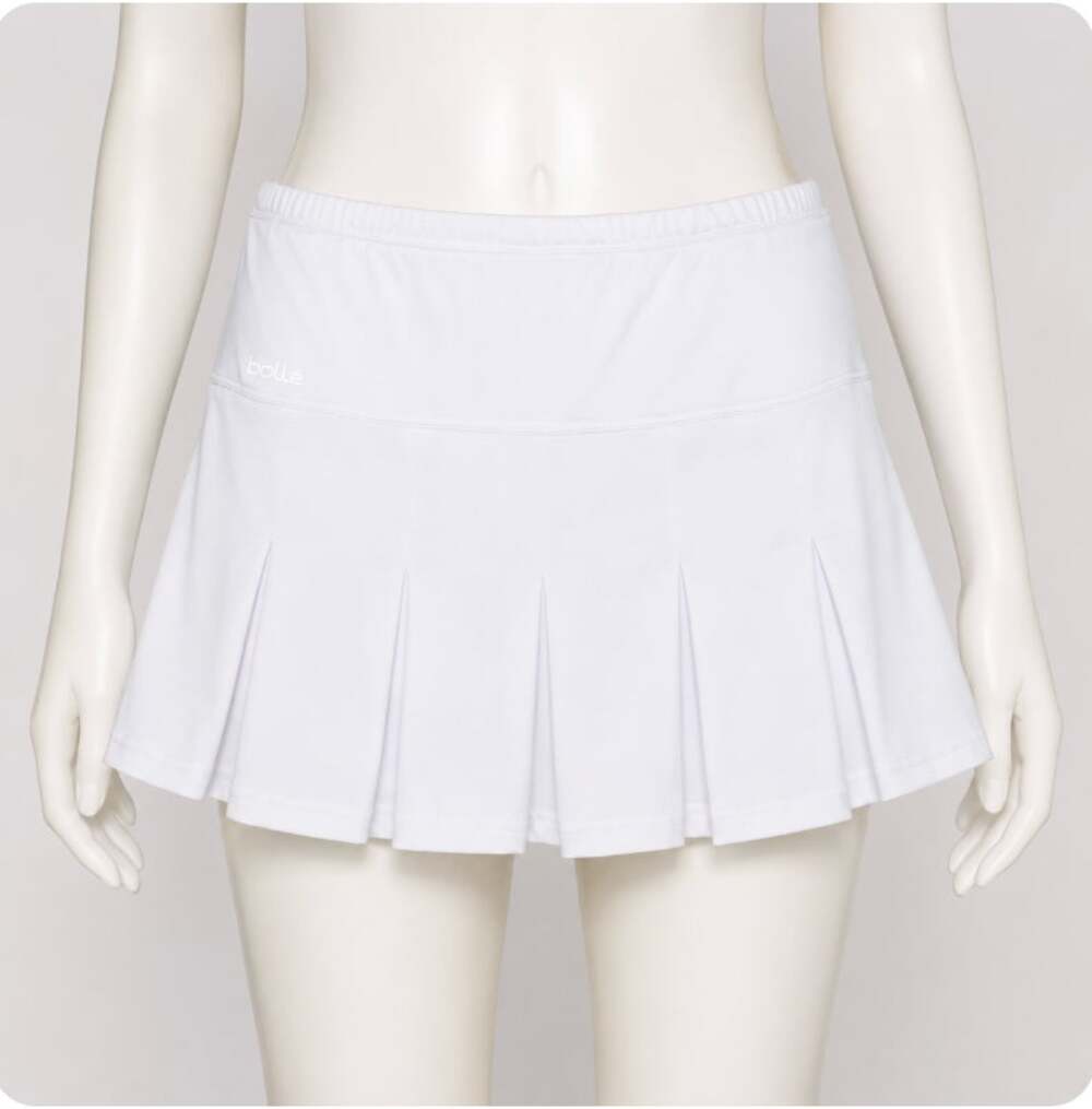 Bolle White Tennis Golf Pleated Skirt Skort S